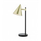 Lampe de table Branco Noir mat,laiton brossé 1 ampoule 51cm|Lampes à poser|Luminaire Center