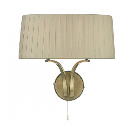 Lampe avec abat jour Cristin Cuivres Antique,taupe 2 ampoules 32cm|Lampes à poser|Luminaire Center