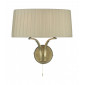 Lampe avec abat jour Cristin Cuivres Antique,taupe 2 ampoules 32cm|Lampes à poser|Luminaire Center