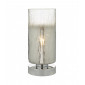 Lampe de table Deena Chrome poli,verre craquelé 1 ampoule 28cm|Lampes à poser|Luminaire Center