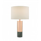 Lampe de table Digby Cuivre poli,pierre polie en marbre 1 ampoule 48cm|Lampes à poser|Luminaire Center