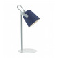 Lampe de table Effie blanc mat,Bleu mat 1 ampoule 37cm|Lampes à poser|Luminaire Center