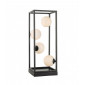 Lampe de table Ensio Noir mat,Verre opal 4 ampoules 48cm|Lampes à poser|Luminaire Center