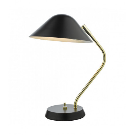 Lampe de table Erna Laiton poli,noir satiné 1 ampoule 39cm|Lampes à poser|Luminaire Center