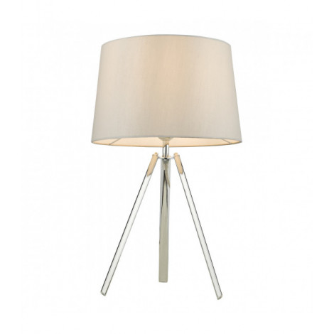 Lampe de table Griffith Chrome poli 1 ampoule 4,9cm|Lampes à poser|Luminaire Center