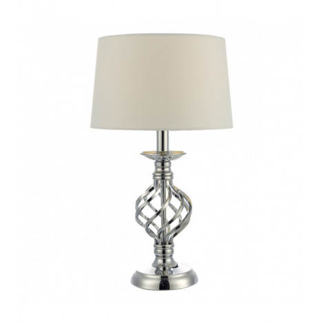Lampe de table Iffley Chrome poli 1 ampoule 43cm|Lampes à poser|Luminaire Center