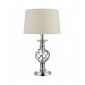 Lampe de table Iffley Chrome poli 1 ampoule 43cm|Lampes à poser|Luminaire Center