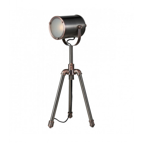 Lampe de table Jake 1 ampoule Cuivre antique,argent Vielli|Lampes à poser|Luminaire Center