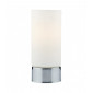 Lampe de table Jot Chrome poli,verre opale 1 ampoule 19cm|Lampes à poser|Luminaire Center