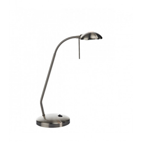 Lampe de table Journal Chrome satiné 1 ampoule 62cm|Lampes à poser|Luminaire Center