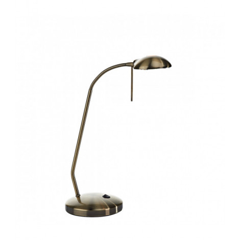 Lampe de table Journal Laiton antique 1 ampoule 62cm|Lampes à poser|Luminaire Center