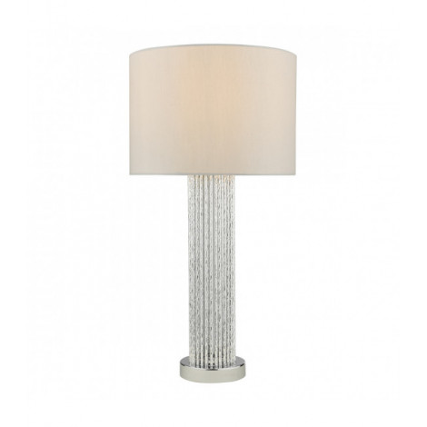 Lampe de table Lazio Argent satiné 1 ampoule 5,8cm|Lampes à poser|Luminaire Center