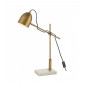Lampe de table Mendal Bronze antique,pierre polie en marbre 1 ampoule 64cm|Lampes à poser|Luminaire Center