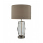 Lampe de table Mubina Verre fumé,chrome noir poli 1 ampoule 48cm|Lampes à poser|Luminaire Center
