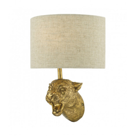 Lampe avec abat jour Ruri Doré Mat 1 ampoule 32cm|Lampes à poser|Luminaire Center
