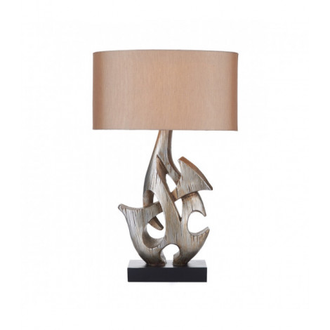 Lampe de table Sabre Argent mat 1 ampoule 71cm|Lampes à poser|Luminaire Center