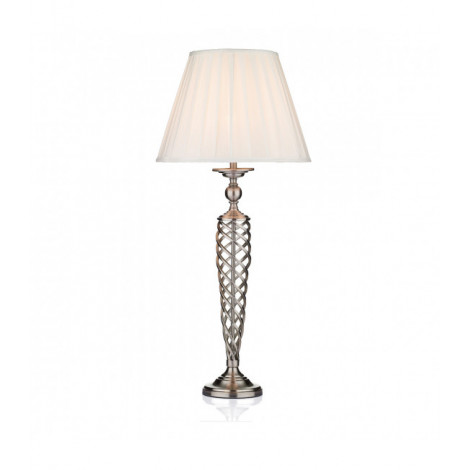 Lampe de table Siam Chrome satiné 1 ampoule 79cm|Lampes à poser|Luminaire Center