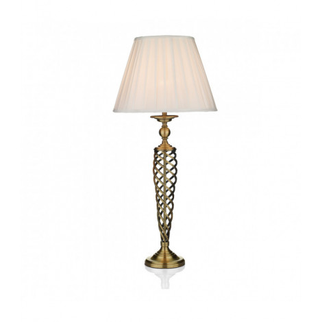 Lampe de table Siam Laiton antique 1 ampoule 79cm|Lampes à poser|Luminaire Center
