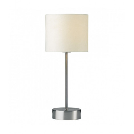 Lampe de table Suzie Chrome satiné 1 ampoule 39,5cm|Lampes à poser|Luminaire Center