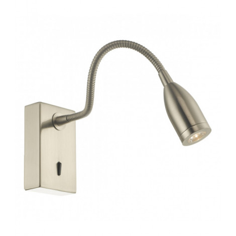 Lampe de lecture Tadley Nickel satiné 1 ampoule 27cm|Lampes à poser|Luminaire Center