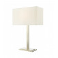 Lampe de table Tegal Nickel satiné 1 ampoule 48cm|Lampes à poser|Luminaire Center