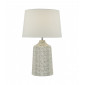 Lampe de table Vondra Chrome poli,Gris céramique 1 ampoule 58cm|Lampes à poser|Luminaire Center