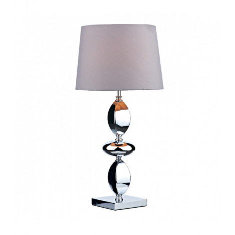 Lampe de table Wickford Chrome poli 1 ampoule 53cm|Lampes à poser|Luminaire Center