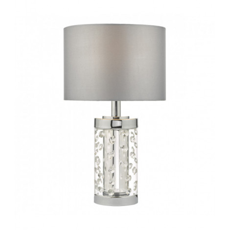 Lampe de table Yalena Cristal,chrome poli 1 ampoule 39cm|Lampes à poser|Luminaire Center