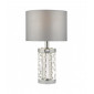 Lampe de table Yalena Cristal,chrome poli 1 ampoule 39cm|Lampes à poser|Luminaire Center