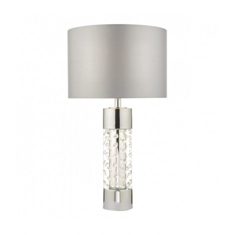 Lampe de table Yalena Cristal,chrome poli 1 ampoule 60cm|Lampes à poser|Luminaire Center