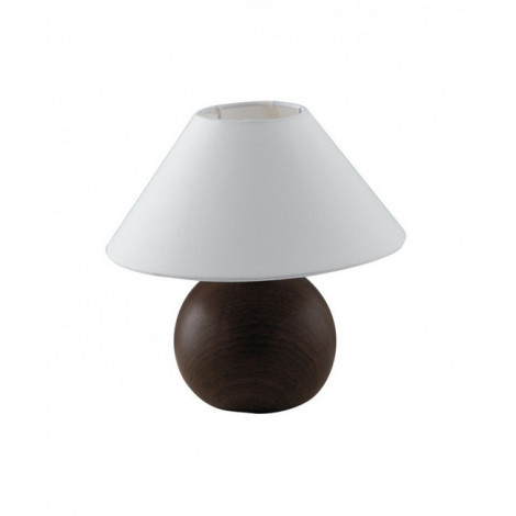 Lampe de table Lume 1 ampoule Tissu,céramique Marron|Lampes à poser|Luminaire Center
