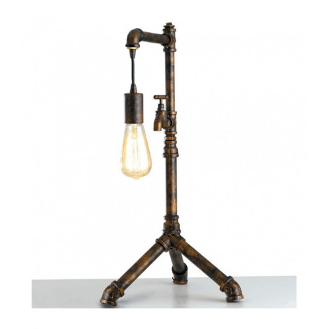 Lampe de table Amarcord 1 ampoule Métal Rouille|Lampes à poser|Luminaire Center