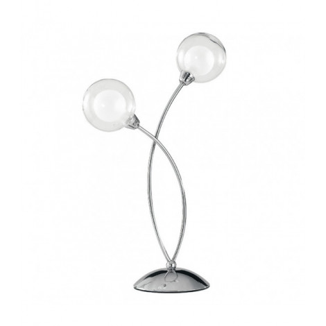 Lampe Design Blog 2 ampoules Verre,métal Chrome|Lampes à poser|Luminaire Center