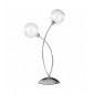 Lampe Design Blog 2 ampoules Verre,métal Chrome|Lampes à poser|Luminaire Center