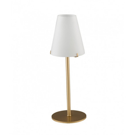 Lampe de table Canto 1 ampoule Métal,Verre Or|Lampes à poser|Luminaire Center