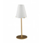 Lampe de table Canto 1 ampoule Métal,Verre Or|Lampes à poser|Luminaire Center