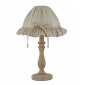 Lampe de table Cherry 1 ampoule Bois,coton Bois|Lampes à poser|Luminaire Center