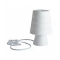 Lampe de table Drum 1 ampoule Silicone blanc|Lampes à poser|Luminaire Center