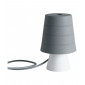 Lampe de table Drum 1 ampoule Silicone Gris|Lampes à poser|Luminaire Center