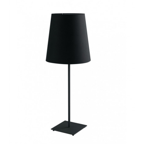 Lampe de table Elvis 1 ampoule Métal,tissu Noir|Lampes à poser|Luminaire Center
