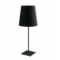 Lampe de table Elvis 1 ampoule Métal,tissu Noir|Lampes à poser|Luminaire Center