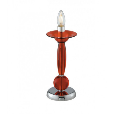 Lampe de table Estefan 1 ampoule Acrylique Rouge|Lampes à poser|Luminaire Center