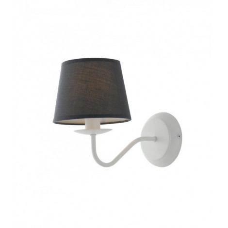 Lampe avec abat jour Favola 1 ampoule Métal,Tissu blanc|Lampes à poser|Luminaire Center