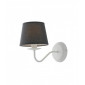 Lampe avec abat jour Favola 1 ampoule Métal,Tissu blanc|Lampes à poser|Luminaire Center