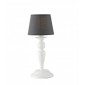 Lampe de table Favola 1 ampoule Métal,Tissu blanc|Lampes à poser|Luminaire Center