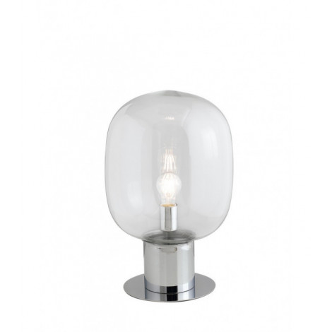Lampe de table globe Fellins 1 ampoule Métal,Verre Chrome|Lampes à poser|Luminaire Center