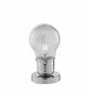 Lampe de table Lampd 1 ampoule Verre,aluminium Chrome|Lampes à poser|Luminaire Center