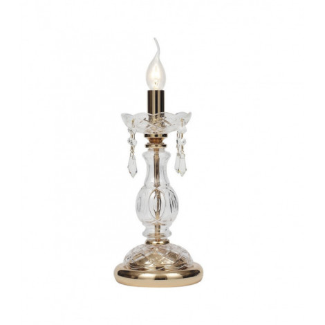 Lampe de table Monalisa 1 ampoule Verre,cristal Or|Lampes à poser|Luminaire Center