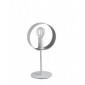 Lampe de table Olympic 1 ampoule Métal Argent, blanc|Lampes à poser|Luminaire Center