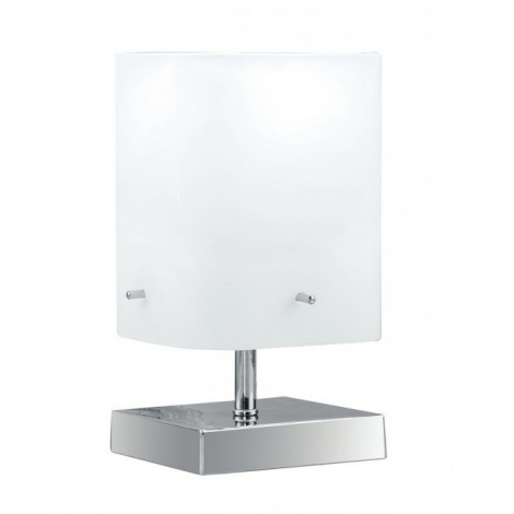 Lampe de table Square 1 ampoule Métal blanc|Lampes à poser|Luminaire Center